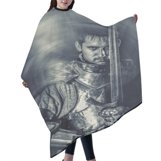 Personality  Hero With A Sword In Armor Hair Cutting Cape