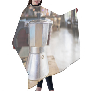 Personality  Vintage Coffee Kettle Hair Cutting Cape