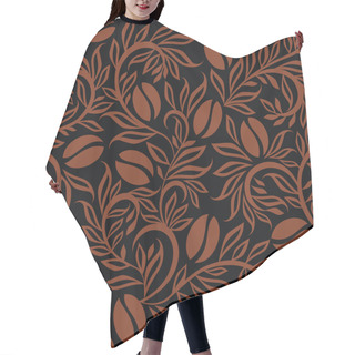 Personality  Coffee Beans Pattern Hair Cutting Cape