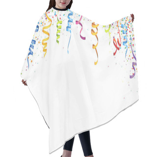Personality  Colored Confetti And Streamers Hair Cutting Cape