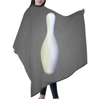 Personality  Bowling Skittle Vector Illustration Hair Cutting Cape