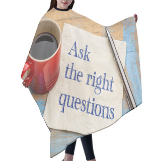 Personality  Ask The Right Questions Hair Cutting Cape
