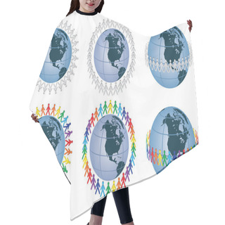 Personality  Around The Globe Hair Cutting Cape