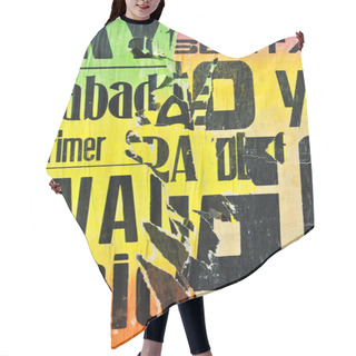 Personality  Overlayered Papers Texture Hair Cutting Cape