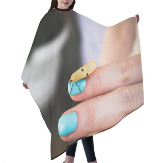 Personality  Beetle On Fingers Hair Cutting Cape