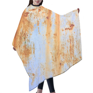 Personality  Rust Metal Texture Hair Cutting Cape