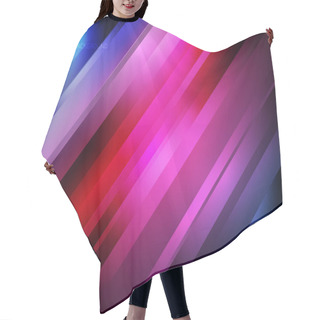 Personality  Abstract Striped Diagonal Geometric Lines Pattern Technology On  Hair Cutting Cape