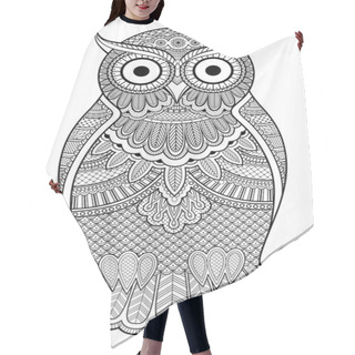 Personality  Graphic Ornate Owl Hair Cutting Cape