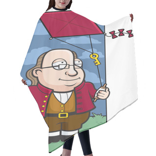 Personality  Ben Franklin Kite Hair Cutting Cape