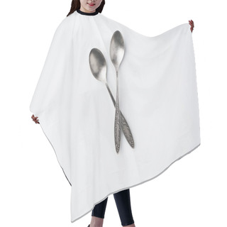 Personality  Crossed Spoons Hair Cutting Cape