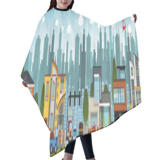 Personality  City Life Hair Cutting Cape