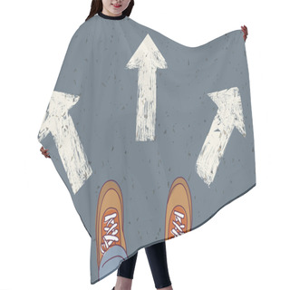 Personality  Choice Way Road Decision Hair Cutting Cape