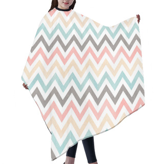 Personality  Watercolor Light Pink, Blue, Gray And Beige Stripes Background, Chevron Hair Cutting Cape