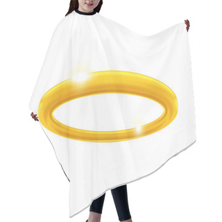 Personality  Realistic Angel Ring Hair Cutting Cape