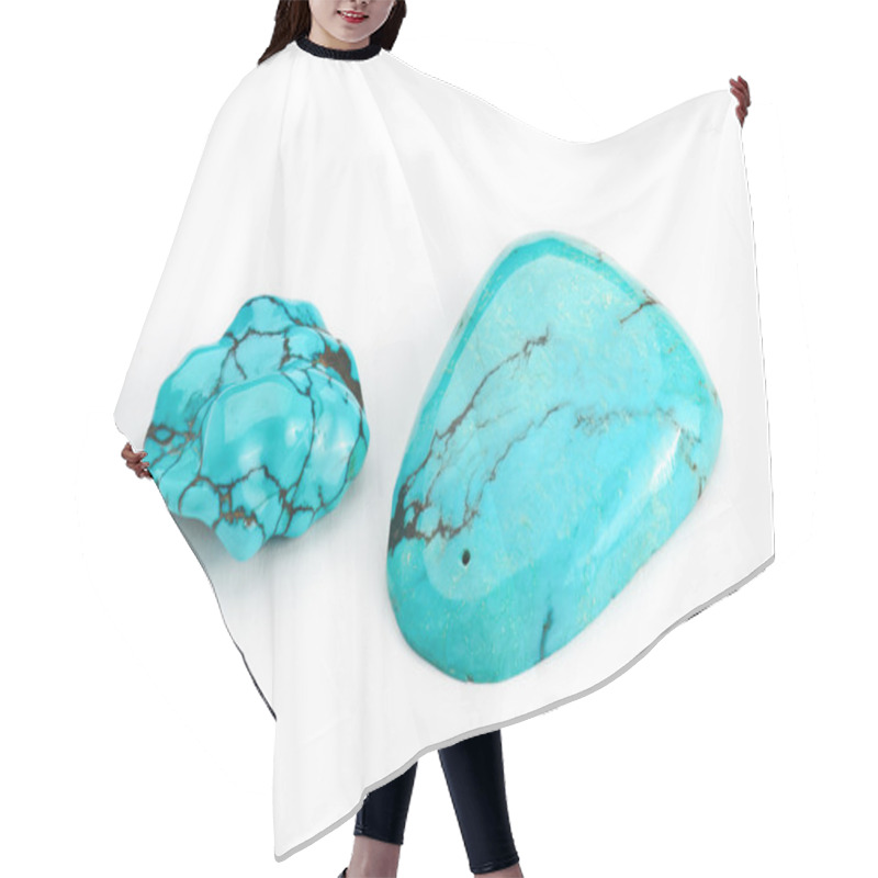 Personality  Turquoise Jewel hair cutting cape