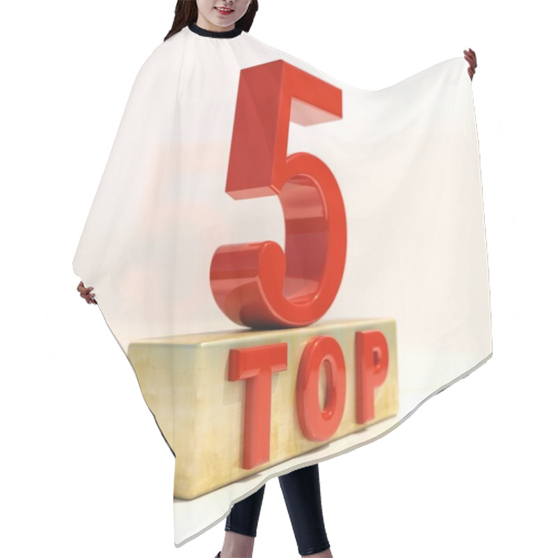 Personality  Top 5 3D Rating Sign hair cutting cape