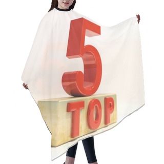 Personality  Top 5 3D Rating Sign Hair Cutting Cape