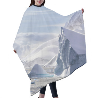 Personality  Icebergs And Western Antarctic Peninsula Hair Cutting Cape