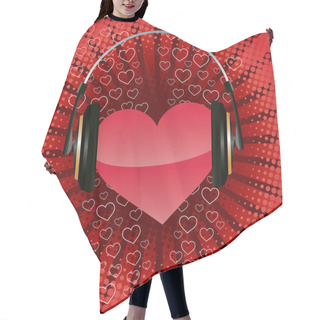 Personality  Listen Your Heart Hair Cutting Cape