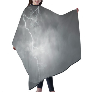 Personality  Dramatic Thunder Background Hair Cutting Cape