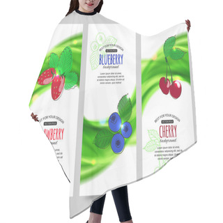 Personality  Berries On Summer Vertical Banners Hair Cutting Cape