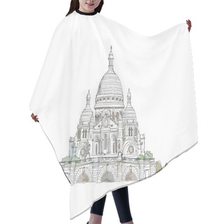 Personality  Paris,  Sketch Collection,  Sacred Heart In Montmartre, Hair Cutting Cape