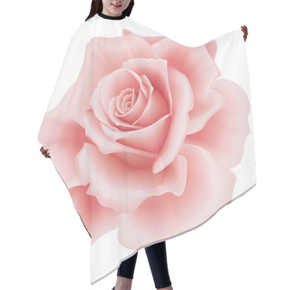 Personality  Isolated Pink Rose Hair Cutting Cape