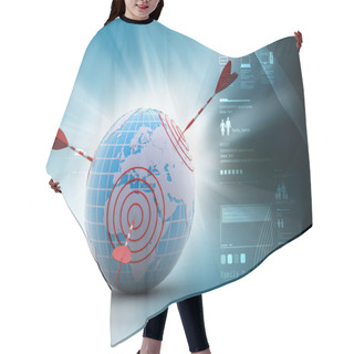 Personality  World Target Concept Hair Cutting Cape