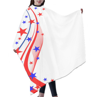 Personality  4th July Background Hair Cutting Cape