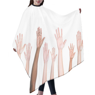 Personality  Diverse Ethnic Hands Variation Unity Hair Cutting Cape