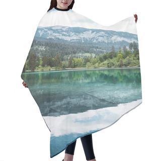 Personality  Crystal Clear Lake Crestasee In The Middle Of The Woods Hair Cutting Cape