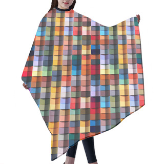 Personality  Multicolored Geometric Structure Hair Cutting Cape