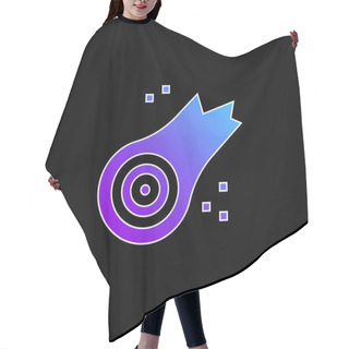 Personality  Asteroid Blue Gradient Vector Icon Hair Cutting Cape