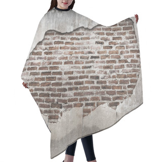 Personality  Grunge Bricks On A Cracked Concrete Wall Textured Background Hair Cutting Cape
