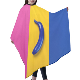 Personality  Blue Colored Banana  Hair Cutting Cape