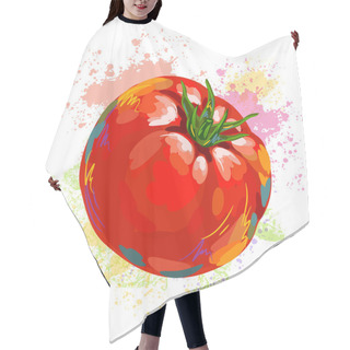 Personality  Fresh Tomato Hair Cutting Cape