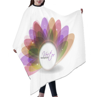 Personality  Floral Vector Abstract Background Hair Cutting Cape
