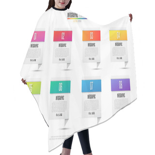 Personality  Timeline Template With Icons Hair Cutting Cape