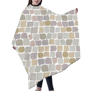 Personality  Paving Stones Road Texture Seamless Pattern. Wall Of Stone, Cobbled Street Hair Cutting Cape