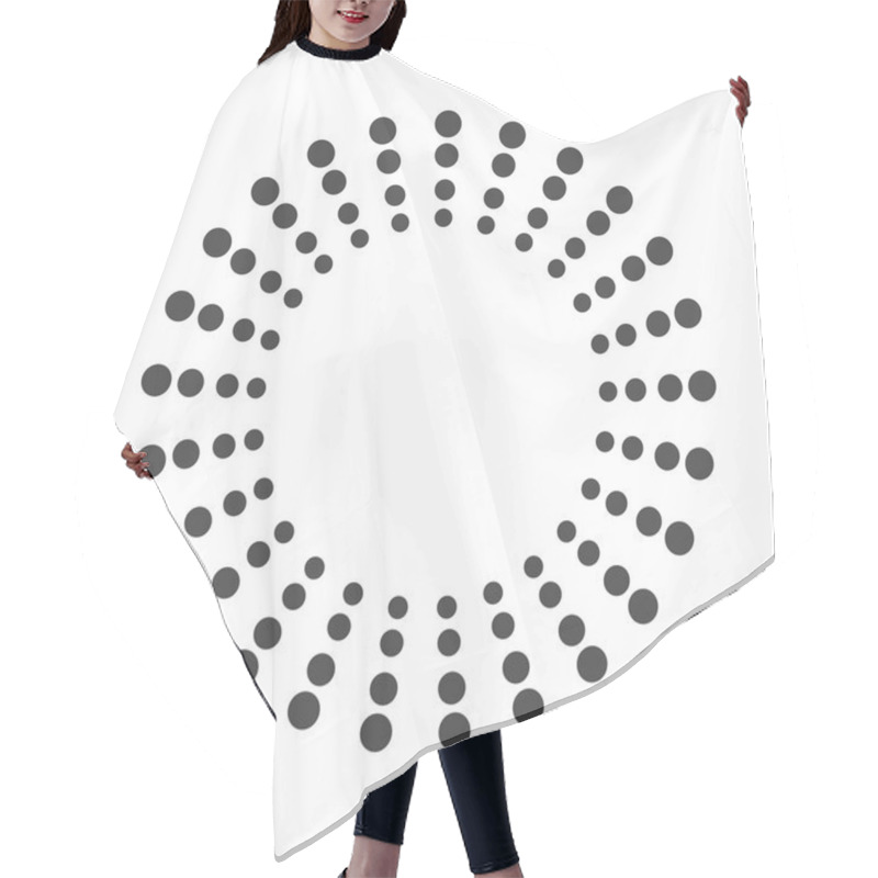 Personality  Abstract dotted design element hair cutting cape