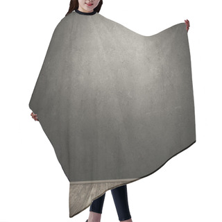 Personality  Cement Wall And Wooden Floor Hair Cutting Cape