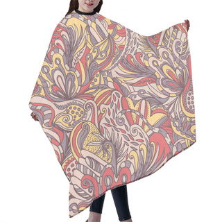 Personality  Abstract   Floral Pattern Hair Cutting Cape