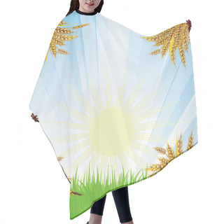 Personality  Wheat Bunches Hair Cutting Cape