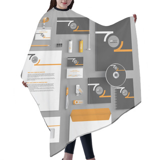 Personality  Stationery Template Design Hair Cutting Cape