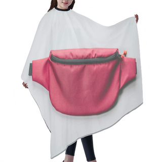 Personality  Waist Bag Of Banana Of Red Colour On A White Background Isolation Hair Cutting Cape