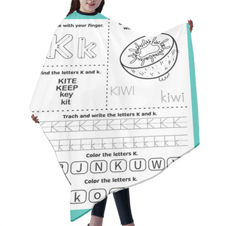 Personality   Letter And Number Tracing Worksheet Hair Cutting Cape