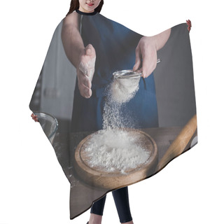 Personality  Baker Sifting Flour  Hair Cutting Cape