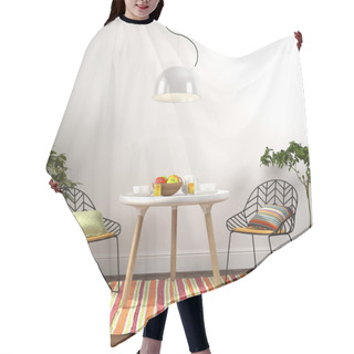 Personality  Colorful Dining Room Interior Hair Cutting Cape