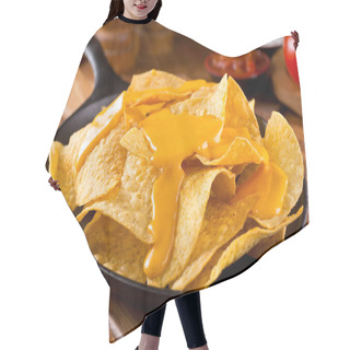 Personality  Nachos With Cheese Sauce Hair Cutting Cape