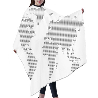 Personality  Dotted World Map Hair Cutting Cape